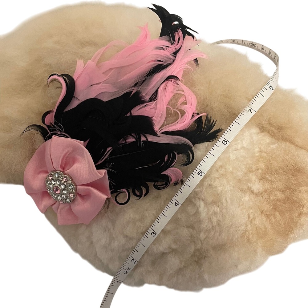 5-Boutique Elegant Regal tulle feather Rhinestone headband Baby Photo‎ Xmas bow